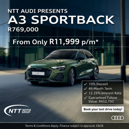 Audi A3 Sportback special offer from NTT Audi