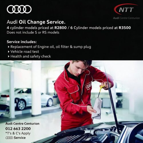 Audi Oil Change Service image from NTT Audi